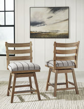 Best Deals Furniture - Ashley Furniture - Ridgester Counter Height Barstool (Set of 2) - Counter Height Barstool (Set of 2) - D858-224X2