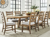 Best Deals Furniture - Ashley Furniture - Ridgester Extension Dining Table and 8 Chairs - Extension Dining Table and 8 Chairs - D858D6