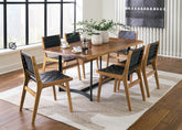 Best Deals Furniture - Ashley Furniture - Fortmaine Dining Table and 6 Chairs - Dining Table and 6 Chairs - D872D2
