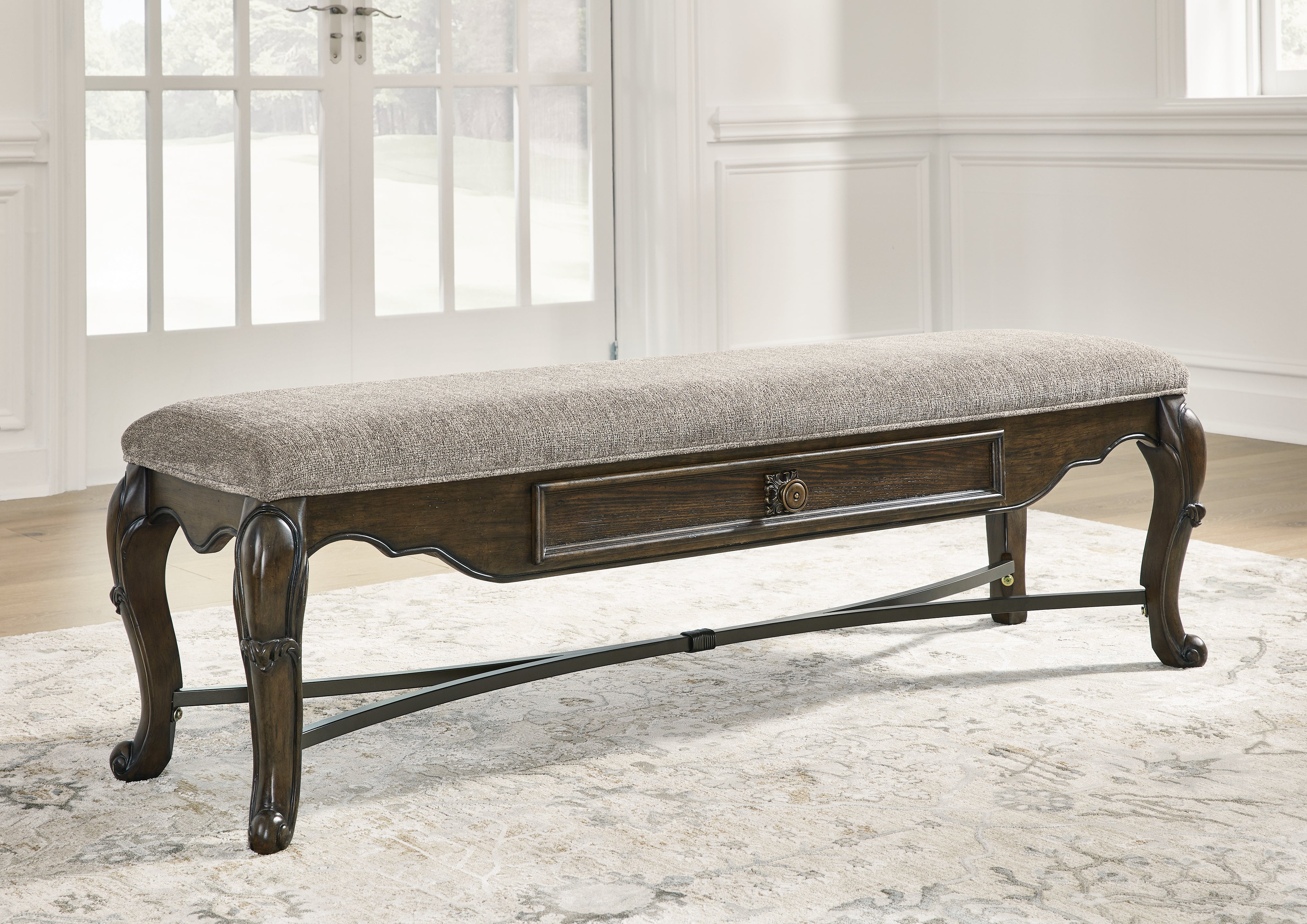 Best Deals Furniture - Ashley Furniture - Maylee 63" Dining Bench - Upholstered Storage Bench - D947-00