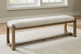 Best Deals Furniture - Ashley Furniture - Cabalynn 63" Dining Bench - Large UPH Dining Room Bench - D974-00