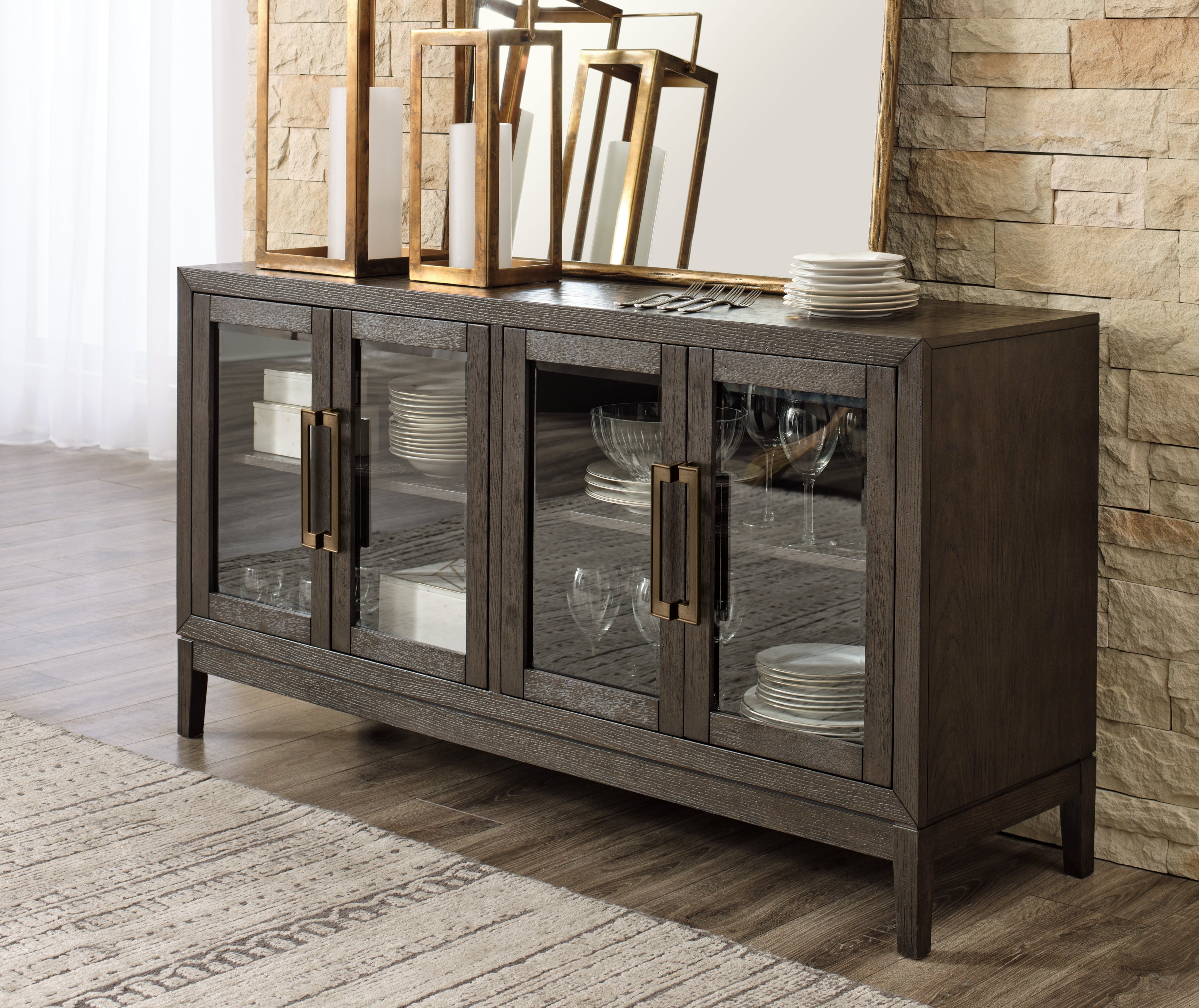 Best Deals Furniture - Ashley Furniture - Burkhaus Dining Server - Dining Room Server - D984-60