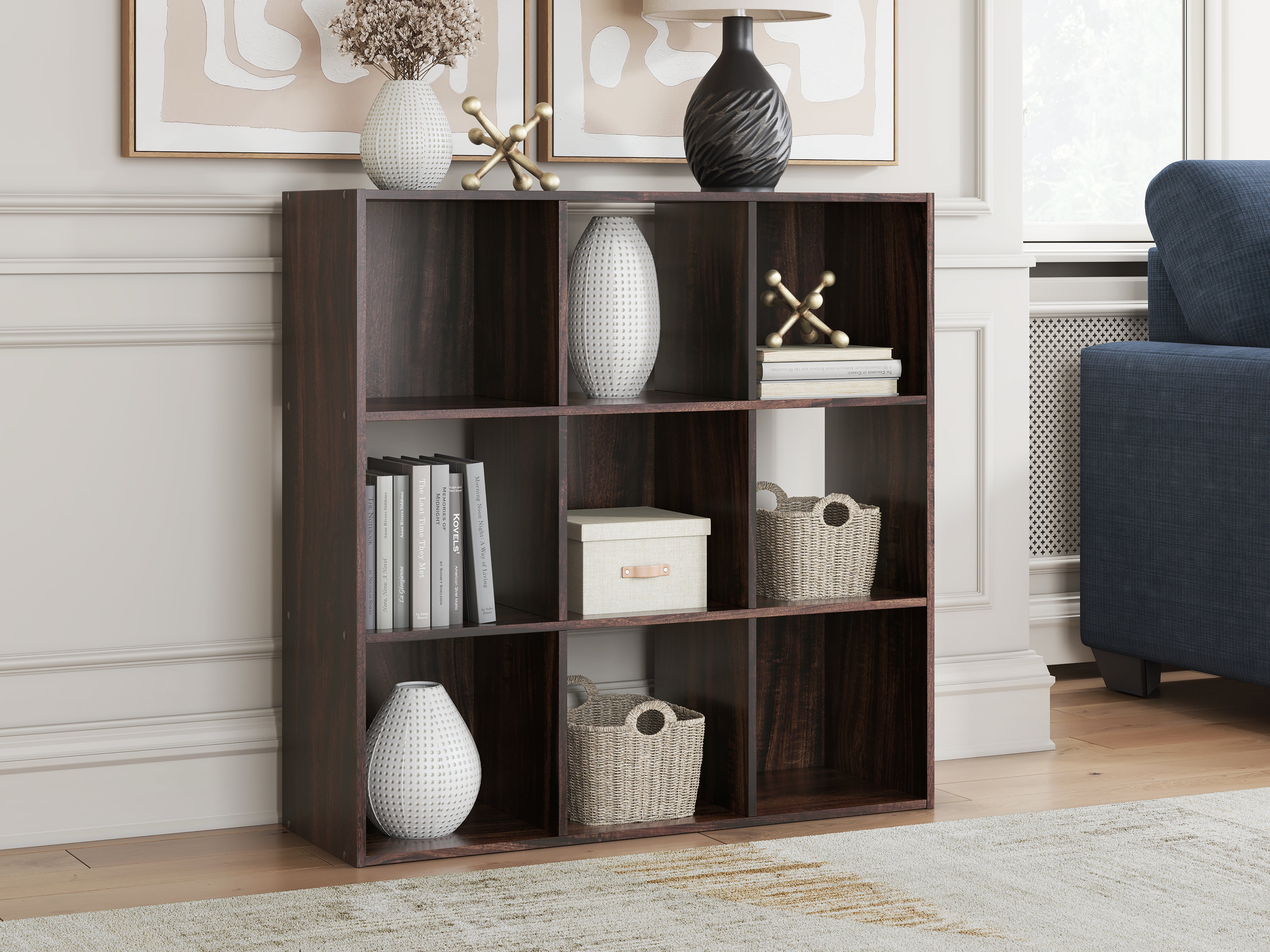 Best Deals Furniture - Ashley Furniture - Glosmount Nine Cube Organizer - Nine Cube Organizer - EA1055-3X3