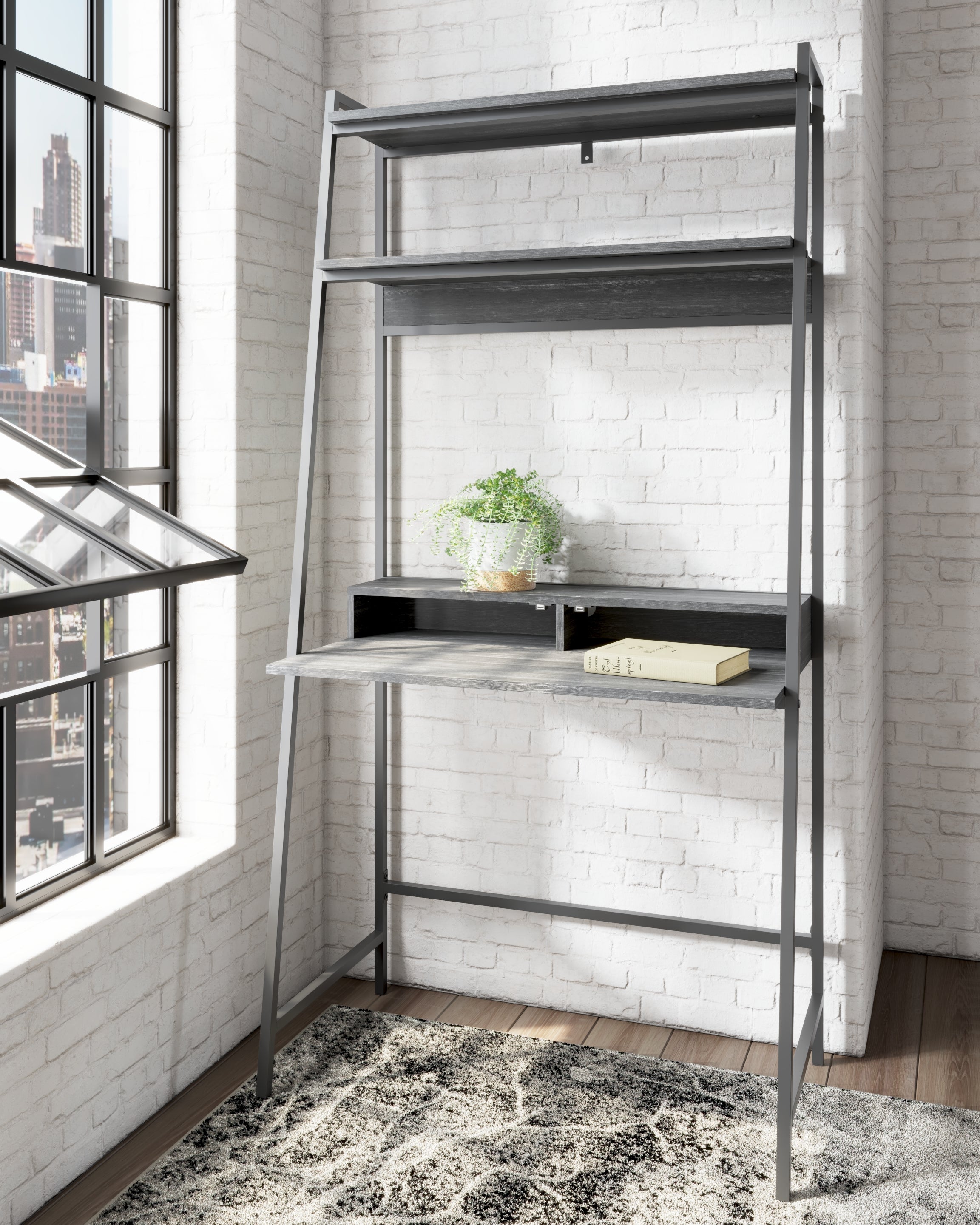 Best Deals Furniture - Ashley Furniture - Yarlow 36" Home Office Desk with Shelf - Home Office Desk and Shelf - H215-27