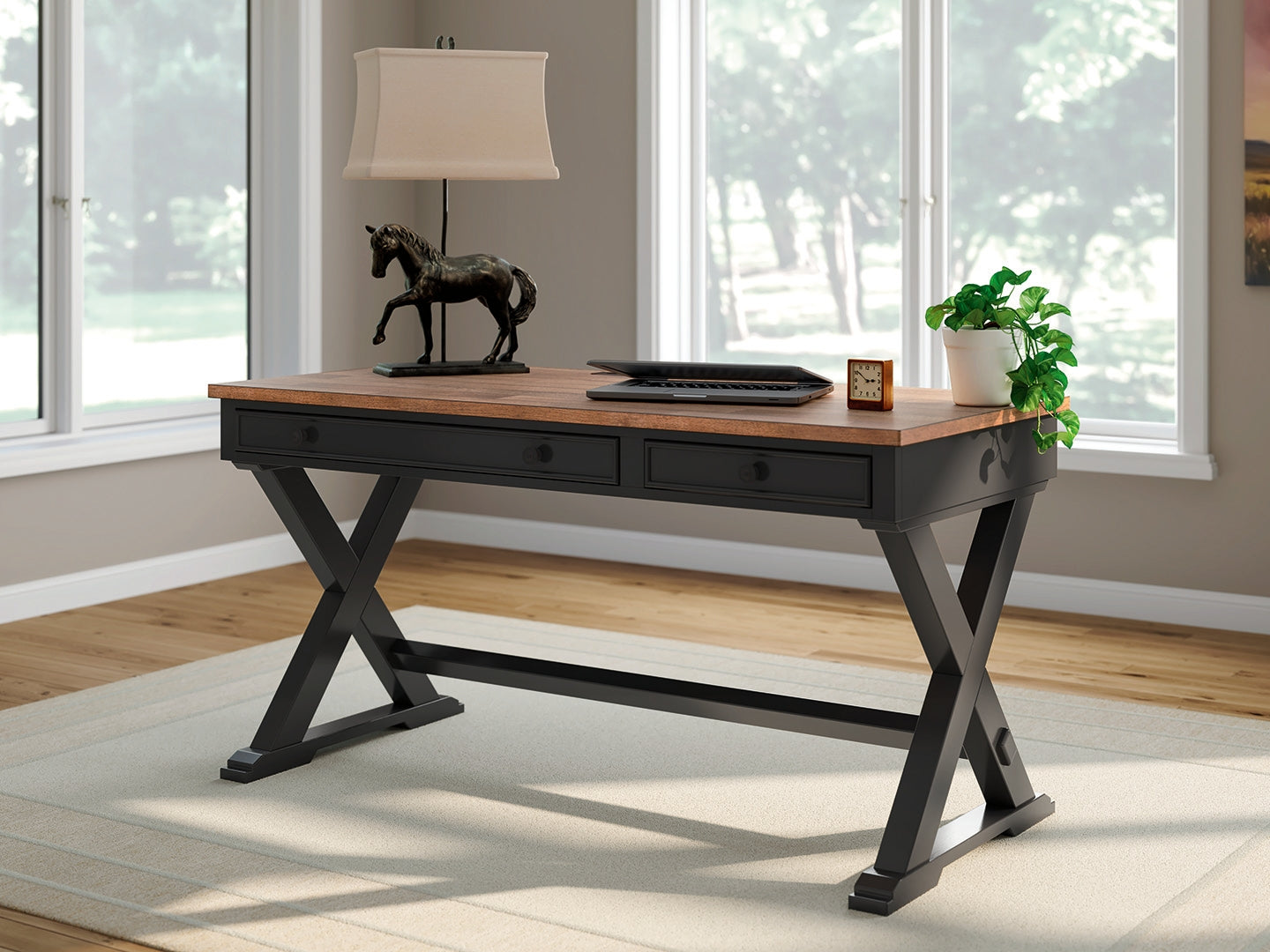 Best Deals Furniture - Ashley Furniture - Wildenauer 60" Home Office Desk - Home Office Desk - H664-34