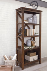Best Deals Furniture - Ashley Furniture - Baldridge 75" Bookcase - Large Bookcase - H675-17