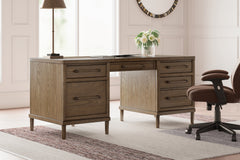 Best Deals Furniture - Ashley Furniture - Roanhowe 68" Home Office Desk - Home Office Desk - H769-21