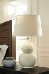 Best Deals Furniture - Ashley Furniture - Saffi Table Lamp - Ceramic Table Lamp (1/CN) - L100074