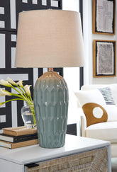 Best Deals Furniture - Ashley Furniture - Hadbury Table Lamp (Set of 2) - Ceramic Table Lamp (Set of 2) - L178034