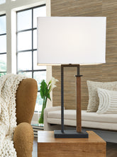 Best Deals Furniture - Ashley Furniture - Voslen Table Lamp (Set of 2) - Metal Table Lamp (Set of 2) - L204554