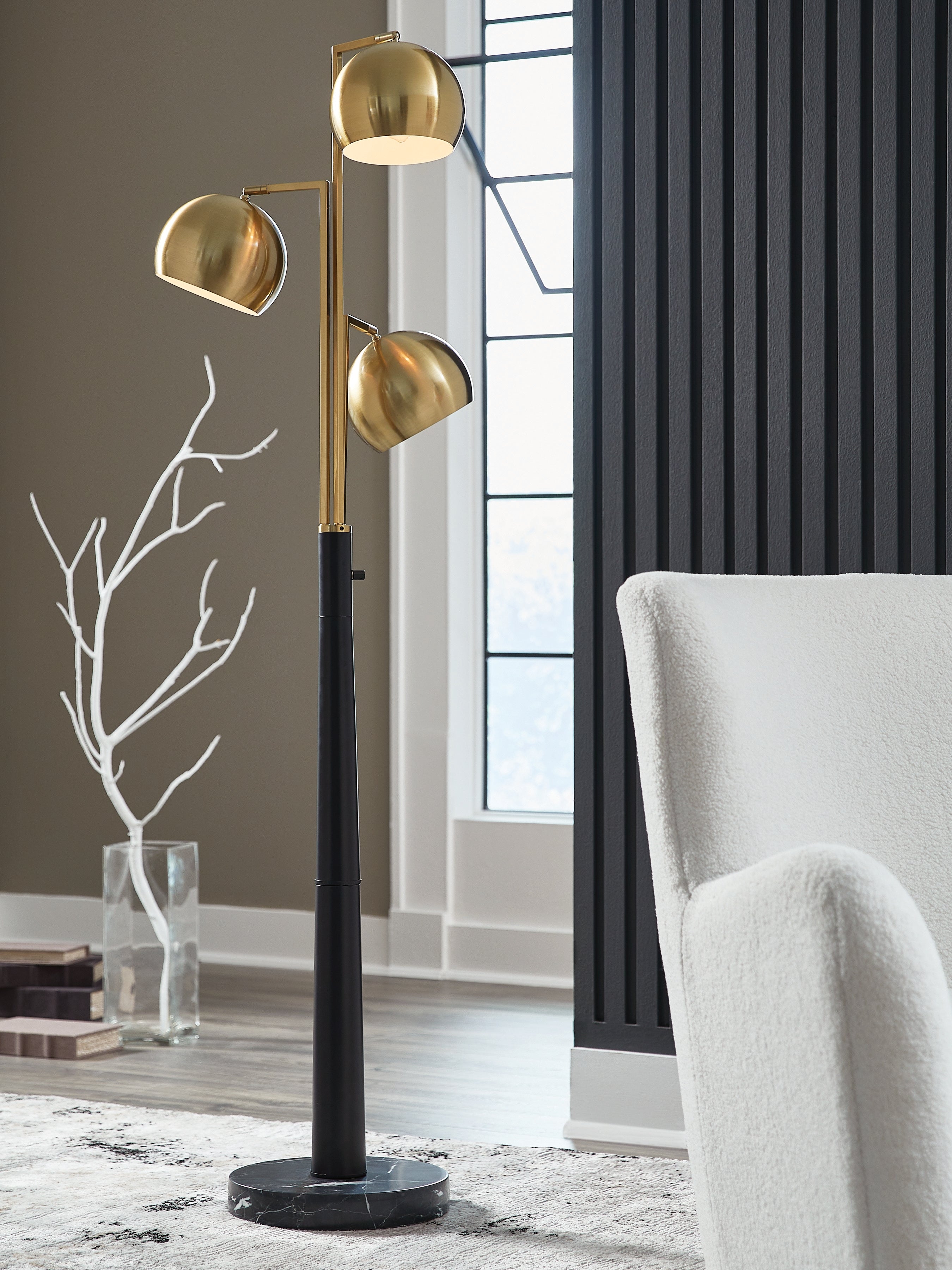 Best Deals Furniture - Ashley Furniture - Sorcha Floor Lamp - Metal Floor Lamp (1/CN) - L206111