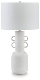 Best Deals Furniture - Ashley Furniture - Perringhill Table Lamp - Metal Table Lamp (1/CN) / Distressed White - L207504