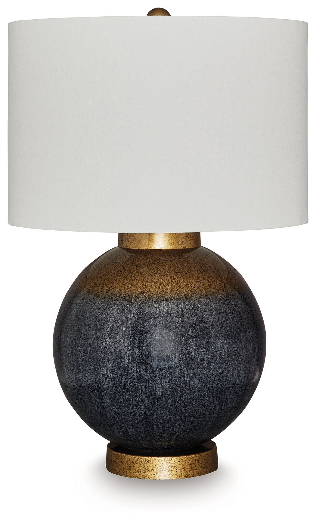 Best Deals Furniture - Ashley Furniture - Adara Table Lamp - Metal Table Lamp (1/CN) / Blue/Gold Finish - L207564