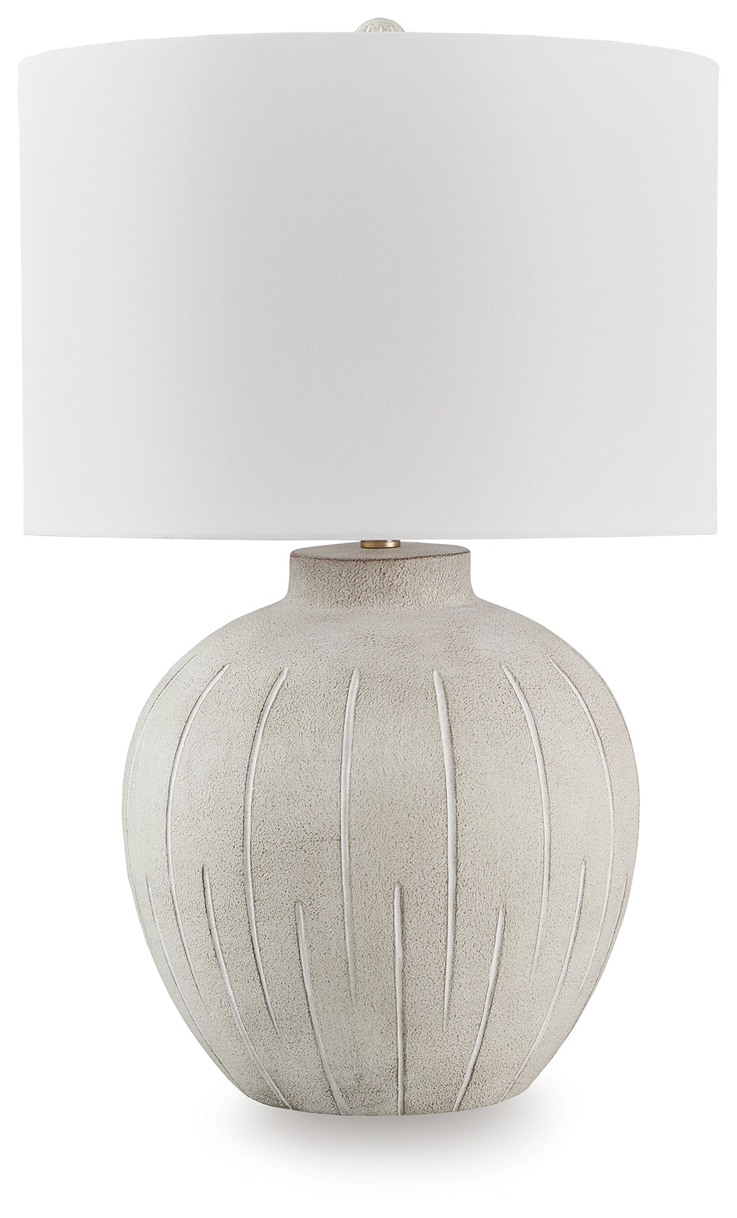 Best Deals Furniture - Ashley Furniture - Calbert Table Lamp - Poly Table Lamp (1/CN) / Warm Gray - L235824