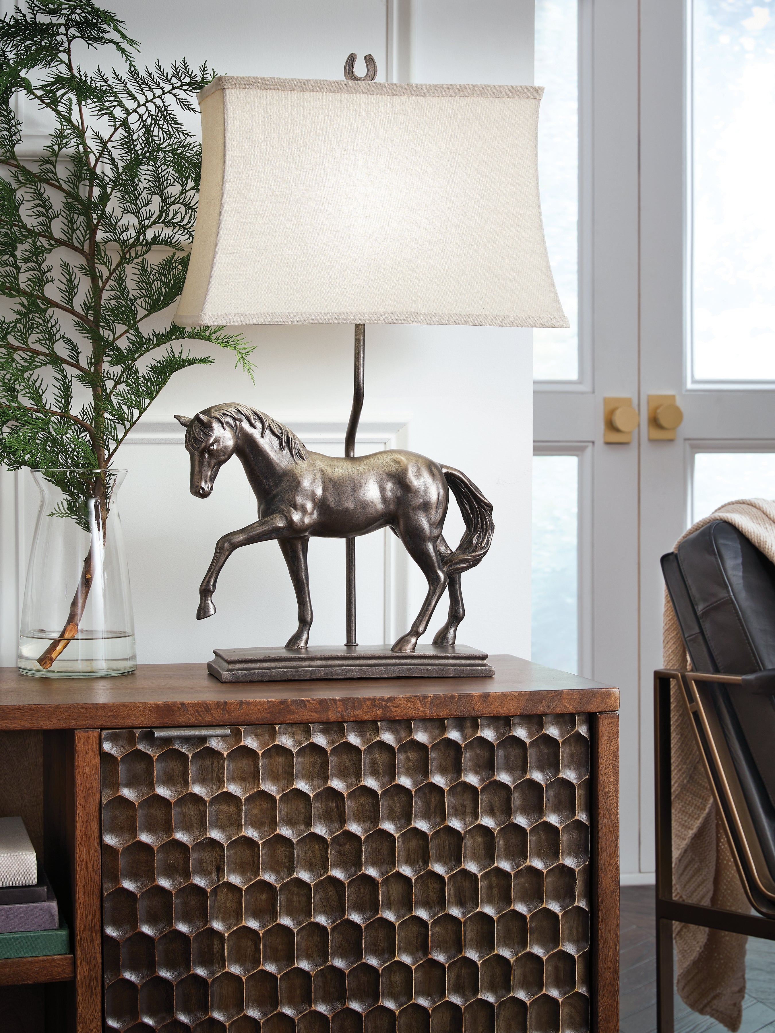Best Deals Furniture - Ashley Furniture - Sandorman Table Lamp - Poly Table Lamp (1/CN) - L317044