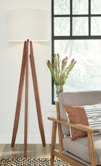 Best Deals Furniture - Ashley Furniture - Dallson Floor Lamp - Wood Floor Lamp (1/CN) - L329011