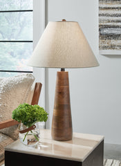 Best Deals Furniture - Ashley Furniture - Danset Table Lamp - Wood Table Lamp (1/CN) - L329104