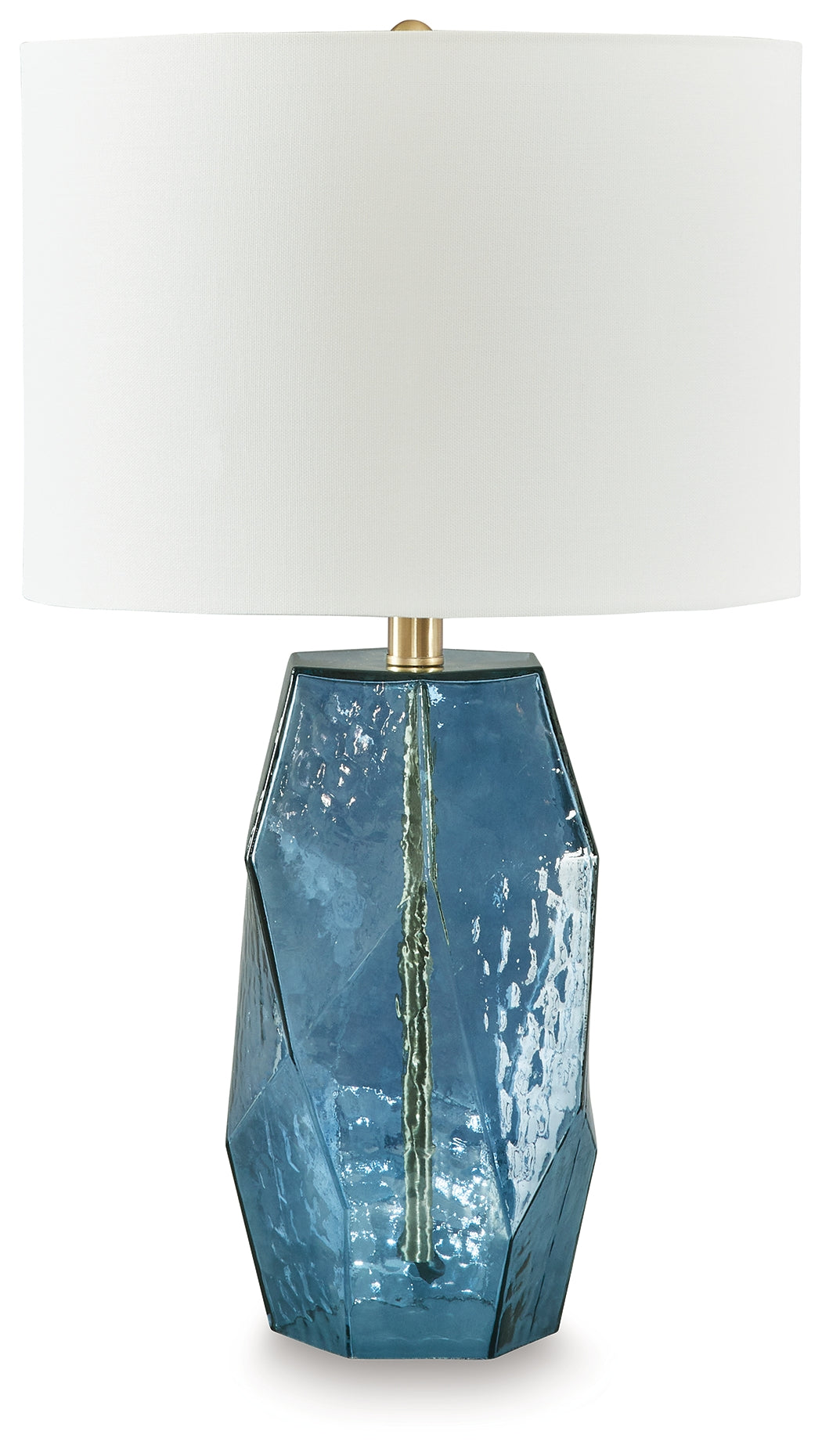 Best Deals Furniture - Ashley Furniture - Tallow Table Lamp - Glass Table Lamp (1/CN) / Blue - L430854