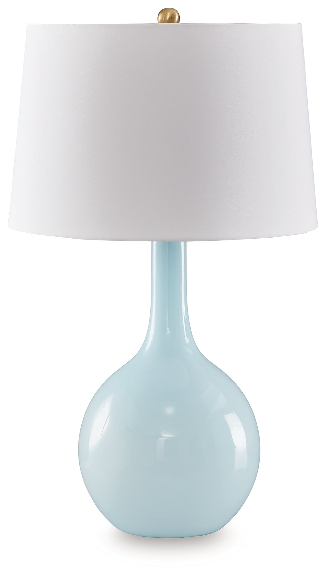 Best Deals Furniture - Ashley Furniture - Rylanton Table Lamp - Glass Table Lamp (1/CN) / Aqua - L430874
