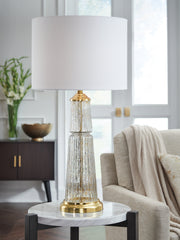 Best Deals Furniture - Ashley Furniture - Bakersboro Table Lamp - Glass Table Lamp (1/CN) - L430884
