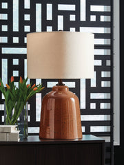 Best Deals Furniture - Ashley Furniture - Aaleahya Table Lamp - Glass Table Lamp (1/CN) - L430904