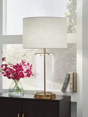 Best Deals Furniture - Ashley Furniture - Gizeh Table Lamp - Glass Table Lamp (1/CN) - L430954