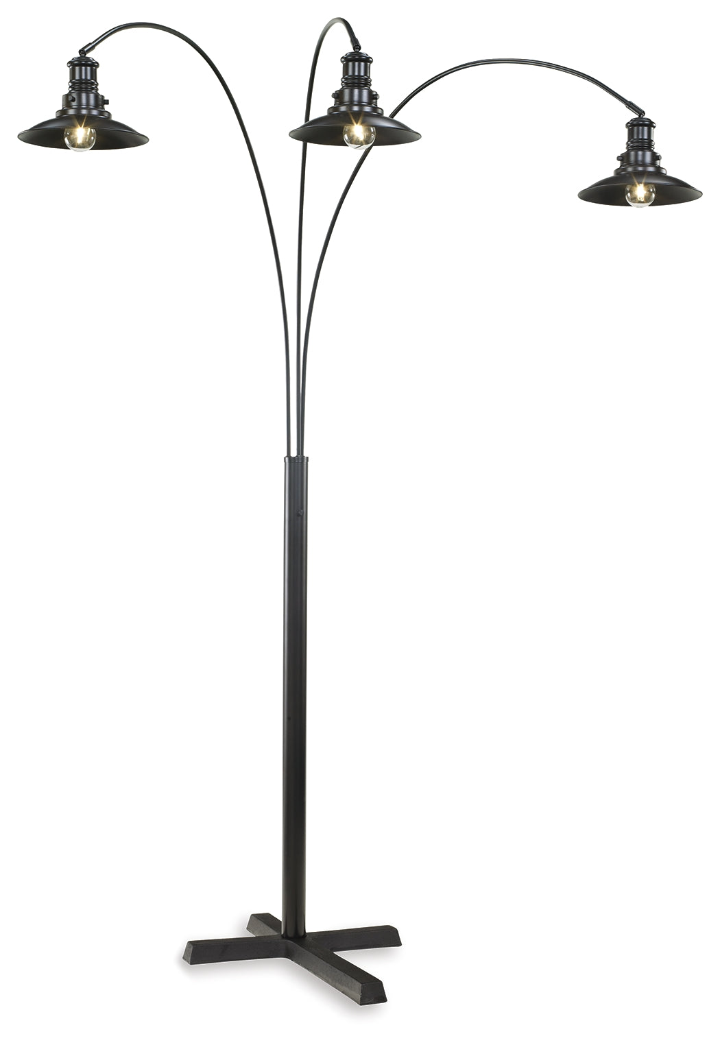 Best Deals Furniture - Ashley Furniture - Sheriel Floor Lamp - Metal Arc Lamp (1/CN) / Black - L725059
