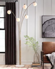 Best Deals Furniture - Ashley Furniture - Taliya Arc Lamp - Metal Arc Lamp (1/CN) - L725119