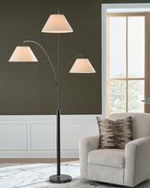 Best Deals Furniture - Ashley Furniture - Gibbswellner Arc Lamp - Metal Arc Lamp (1/CN) - L725159