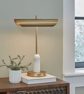 Best Deals Furniture - Ashley Furniture - Rowleigh Desk Lamp - Marble Desk Lamp (1/CN) - L734392