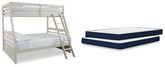 Best Deals Furniture - Ashley Furniture - Robbinsdale Twin over Full Bunk Bed and Mattresses - Twin over Full Bunk Bed and Mattresses - B742B46