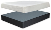 Best Deals Furniture - Ashley Furniture - 10 Inch Chime Memory Foam King Mattress and Foundation - King Mattress and Foundation - M699M1