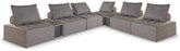 Best Deals Furniture - Ashley Furniture - Bree Zee 8-Piece Outdoor Modular Seating - 8-Piece Outdoor Modular Seating - P160P14