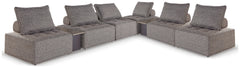 Best Deals Furniture - Ashley Furniture - Bree Zee 8-Piece Outdoor Modular Seating - 8-Piece Outdoor Modular Seating - P160P14