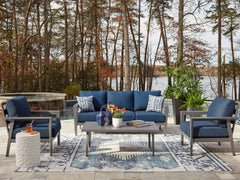 Best Deals Furniture - Ashley Furniture - Gali Outdoor Sofa/Chairs/Table Set (Set of 4) - Sofa/Chairs/Table Set (4/CN) - P275-081