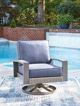 Best Deals Furniture - Ashley Furniture - Half Moon Beach Outdoor Swivel Lounge Chair with Cushion - Swivel Lounge w/ Cushion - PCP418-821