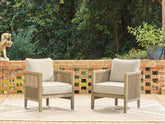 Best Deals Furniture - Ashley Furniture - Spooners Cove Outdoor Lounge Chair with Cushion (Set of 2) - Lounge Chair w/Cushion (Set of 2) - PCP469-820