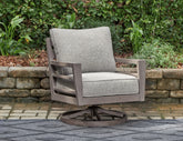 Best Deals Furniture - Ashley Furniture - Hillside Barn Outdoor Swivel Lounge with Cushion - Swivel Lounge w/ Cushion - P564-821