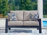 Best Deals Furniture - Ashley Furniture - East Beach Outdoor Loveseat with Cushion - Loveseat w/Cushion - PCP587-835