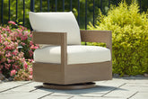 Best Deals Furniture - Ashley Furniture - Serene Bay Outdoor Swivel Glider Chair with Cushion - Swivel Glider Chair w/Cushion - P671-821