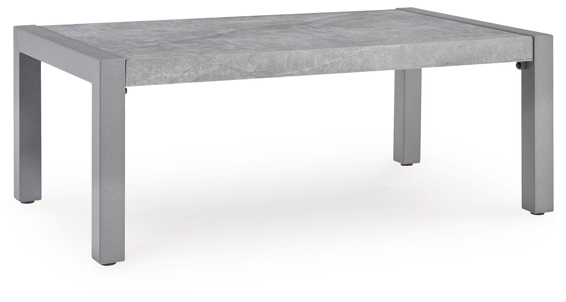 Best Deals Furniture - Ashley Furniture - Hurley Park Outdoor Coffee Table - Rectangular Cocktail Table / Gray - PCP695-701