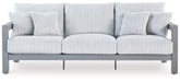 Best Deals Furniture - Ashley Furniture - Hurley Park Outdoor Sofa with Cushion - Sofa with Cushion / Gray - PCP695-838