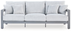Best Deals Furniture - Ashley Furniture - Hurley Park Outdoor Sofa with Cushion - Sofa with Cushion / Gray - PCP695-838