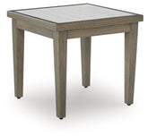Best Deals Furniture - Ashley Furniture - Rainier Ranch Outdoor End Table - Square End Table / Brown/Beige - P701-702