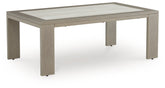 Best Deals Furniture - Ashley Furniture - Kimpton Isle Outdoor Coffee Table - Rectangular Cocktail Table / Brown - P704-701