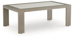 Best Deals Furniture - Ashley Furniture - Kimpton Isle Outdoor Coffee Table - Rectangular Cocktail Table / Brown - P704-701