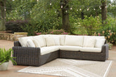 Best Deals Furniture - Ashley Furniture - Kimora 3-Piece Outdoor Sectional - 3-Piece Outdoor Sectional - P711P1