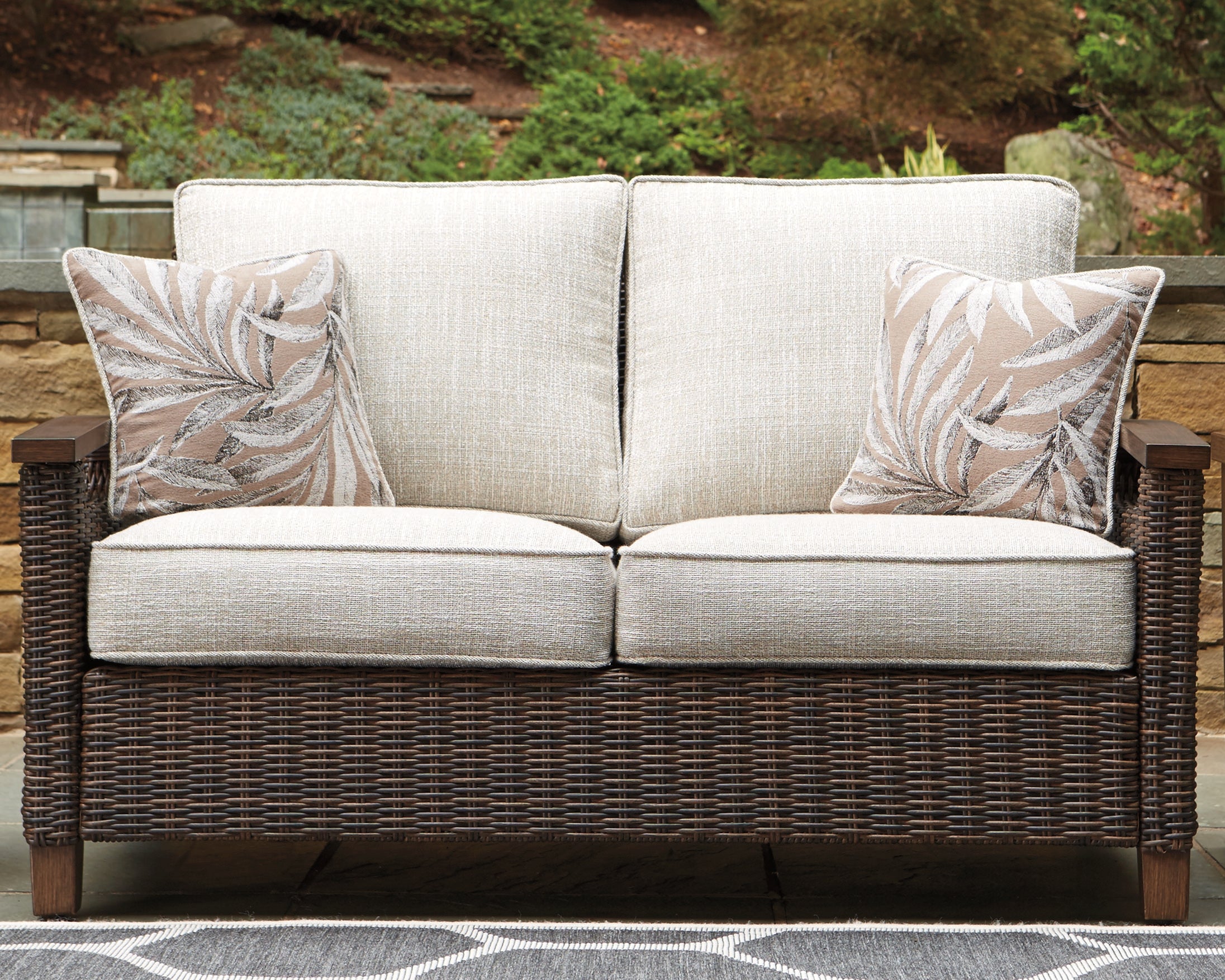 Best Deals Furniture - Ashley Furniture - Paradise Trail Loveseat with Cushion - Loveseat w/Cushion - P750-835