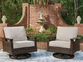 Best Deals Furniture - Ashley Furniture - Monterey Point Outdoor Swivel Lounge Chair (Set of 2) - Swivel Lounge Chair (Set of 2) - PCP760-821