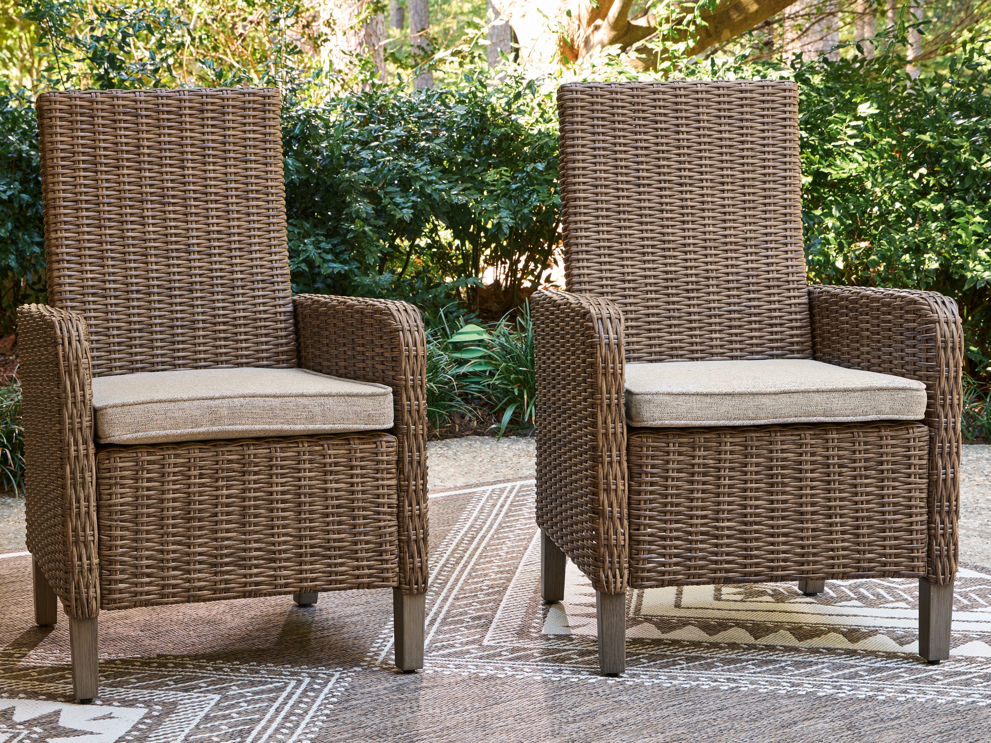Best Deals Furniture - Ashley Furniture - Laguna Heights Arm Chair with Cushion (Set of 2) - Arm Chair With Cushion (Set of 2) - PCP790-601A